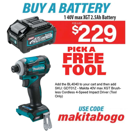 Makita 40V max XGT 4.0Ah Battery | Contractors Direct